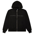 S Box Zip Hoodie - Black