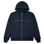 S Box Zip Hoodie - Navy