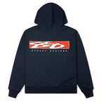 S Box Zip Hoodie - Navy