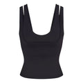 (WMNS) Nike x SKIMS Matte Double-Strap Scoop Tank Top 'Obsidian' TPTNK10540W-OBD