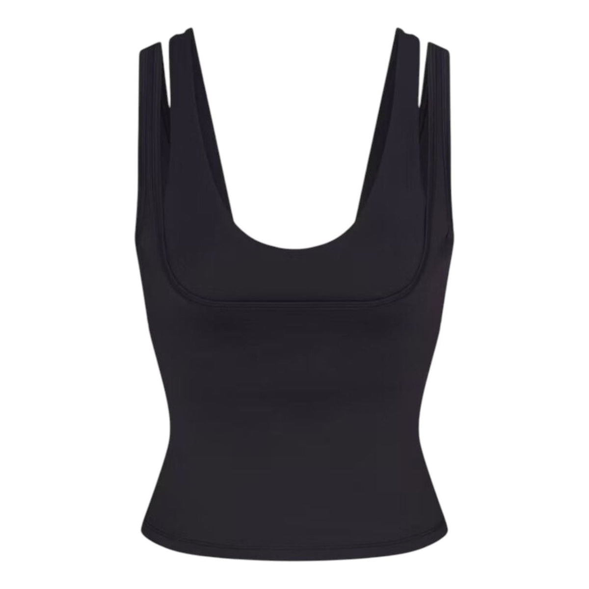 (WMNS) Nike x SKIMS Matte Double-Strap Scoop Tank Top 'Obsidian' TPTNK10540W-OBD