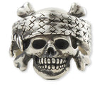 Saint M6 x Bounty Hunter Skull Ring - Silver