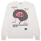 Brain L/S Tee - White