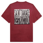 Saint Damage S/S Tee - Burgundy