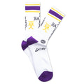Saint Sinner Socks - White/Purple