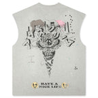 Samus Tank - Heather Grey