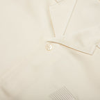 Satin Chest Logo Camp Collar - Sand