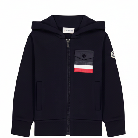 Kids Moncler Navy Zipped Hoodie