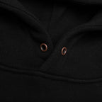 Script Embroidered Hoodie - Black