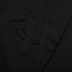 Script Embroidered Sweats - Black