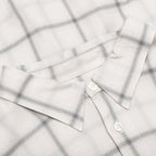 Shadow Plaid Rayon Shirt - Natural
