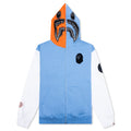 Shark Full Zip Hoodie Indonesia - Blue