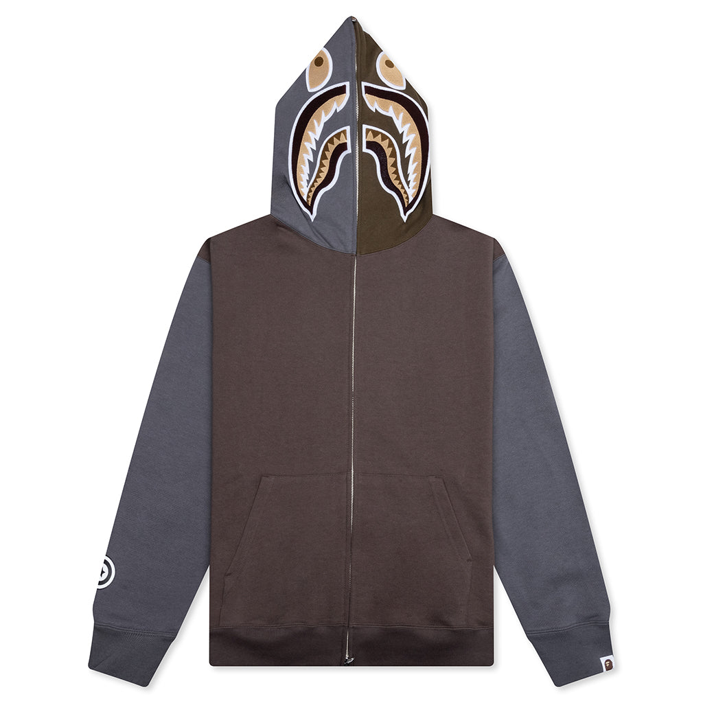 Shark Full Zip Hoodie #2 - Beige