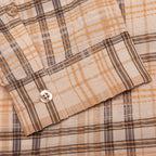 Sheer Flannel Shirt - Brown Checker