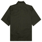 Boxy Fit Hawaiian Shirt - Khaki