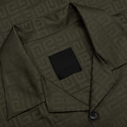 Boxy Fit Hawaiian Shirt - Khaki
