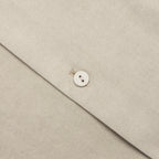 Short Sleeve Cotton Overshirt - Beige