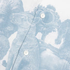 Linen Shirt with Hubert Objects Print- Blue/White