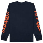 Sideways L/S Tee - Navy