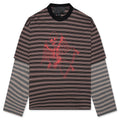 Skeleton Stripe Long Sleeve Tee - Stripe