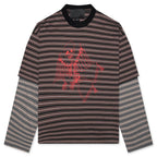 Skeleton Stripe Long Sleeve Tee - Stripe