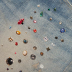 Skinny Jewel Print - Light Indigo