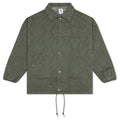 Coach Jacket - Skull Quilting Herringbone Olive