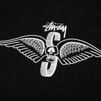 Skull Wings Pigment Dyed L/S Tee - Black