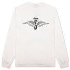 Skull Wings Pigment Dyed L/S Tee - Natural