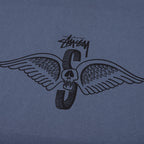 Skull Wings Pigment Dyed L/S Tee - Navy