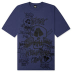 Skulls Pigment Dyed Tee - Indigo