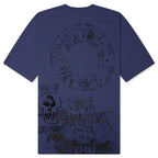 Skulls Pigment Dyed Tee - Indigo