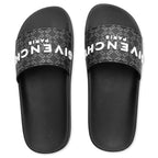 Slide Flat Sandals - Black