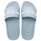 Slide Flat Sandals - Sky Blue