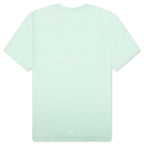 Slim Fit Reverse Print T-Shirt - Aqua Green