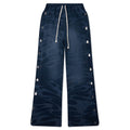 Snap Sweatpants with Flame - Black