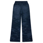 Snap Sweatpants with Flame - Black