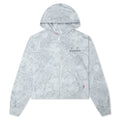Snow Camo Eye Logo Zip-Up Hoodie - Washed White
