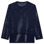 Crew Neck S/S Shirt Knit Mesh - Navy