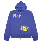 Split Zip Hoodie - Blue