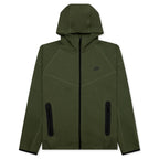 Sportswear Tech Fleece Windrunner Full Zip Hoodie - Medium Olive/Black