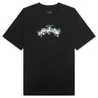 Flowers Cotton T-Shirt - Black