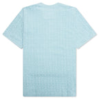 4G Cotton Towelling T-Shirt - Sky Blue