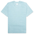 4G Cotton Towelling T-Shirt - Sky Blue