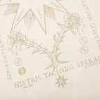 Reverse Cotton with Tarot Print T-Shirt - Ivory