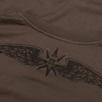 Wings Cotton T-Shirt - Khaki