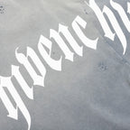 Distressed Logo T-Shirt - Military Blue