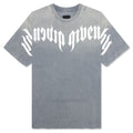 Distressed Logo T-Shirt - Military Blue