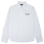 Standard L/S Shirt Logo - Blue Stripe