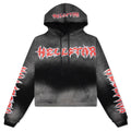 Stars Shine Graffiti Hoodie - Black/Red